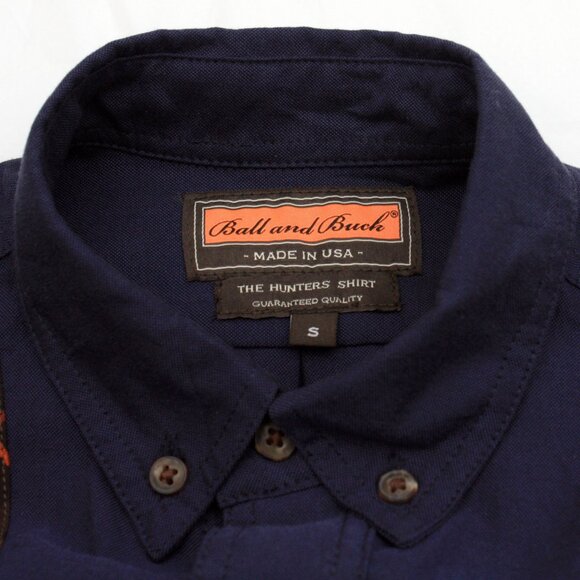 Ball and Buck Men's Hunter's Shirt LS Small Dark Blue - Picture 5 of 8